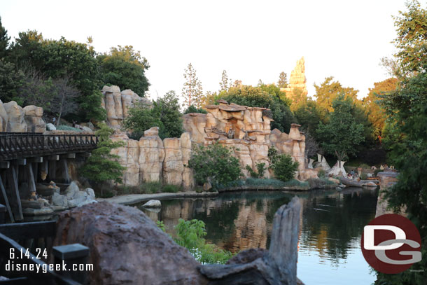 The Rivers of America this evening