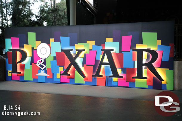 Pixar Pals Playtime Party closed a couple hours ago.  But you can still get a few pictures at the photo ops outside the theater in the evening.