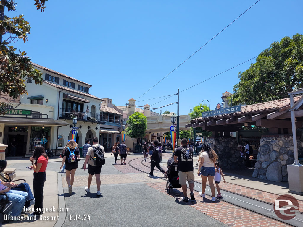 Buena Vista Street this afternoon