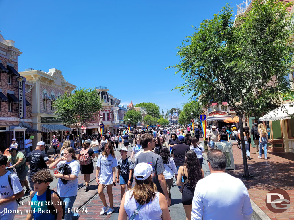 1:36pm - Main Street USA this afternoon