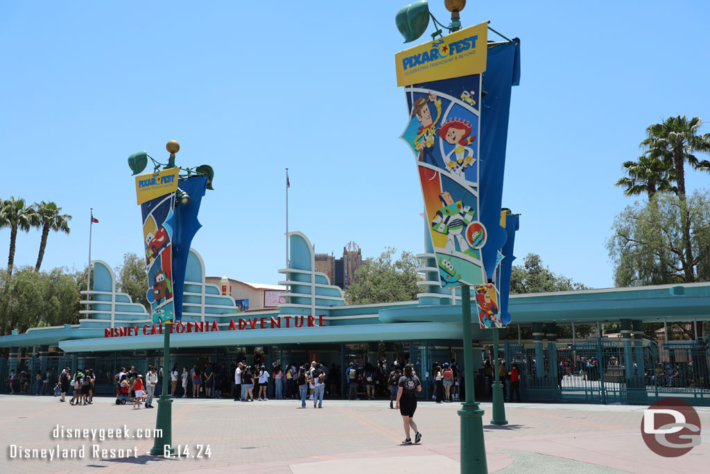 12:26pm - Arriving at Disney California Adventure