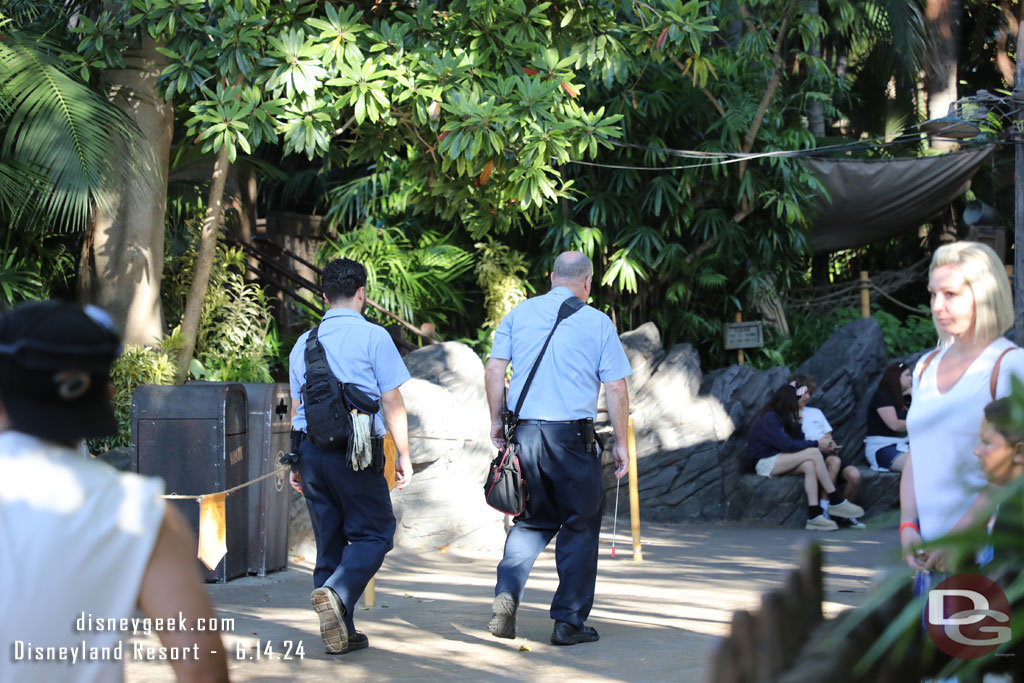 It was not.. two maintenance cast members were just arriving 