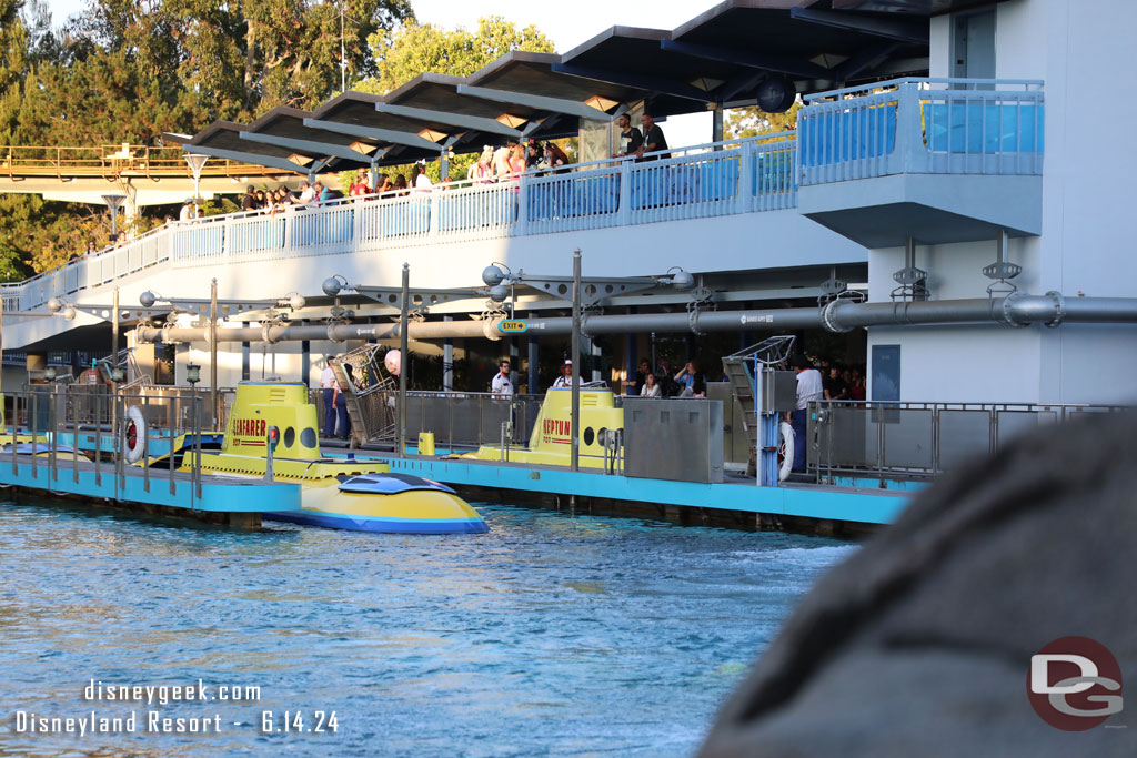 Looked like they were only using the first dock this evening still.