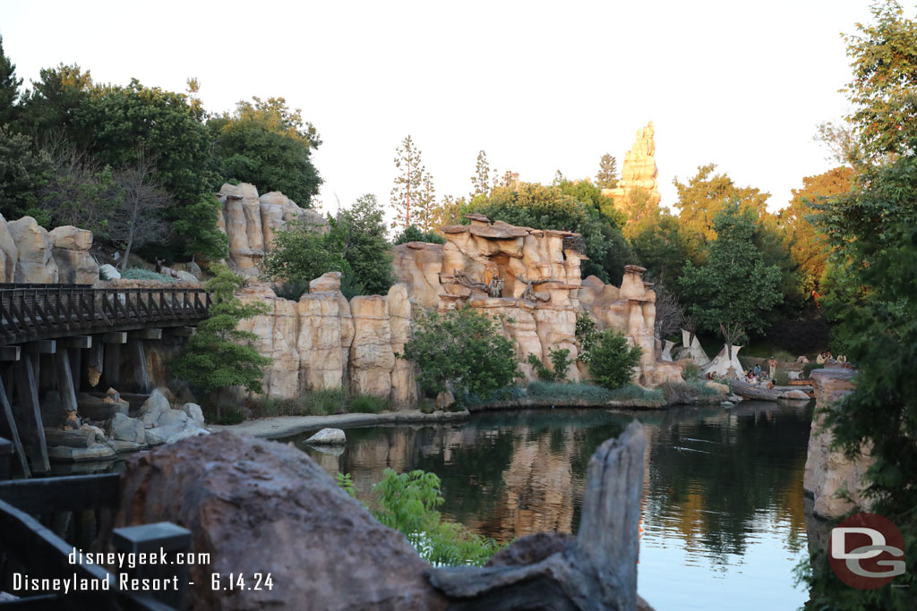 The Rivers of America this evening