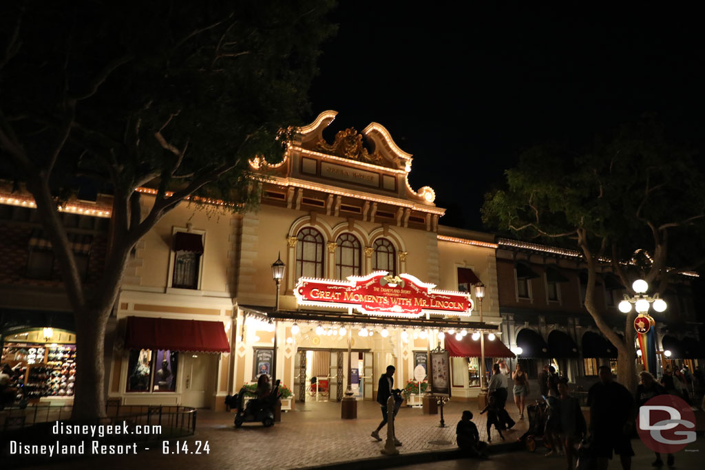 9:44pm - Leaving Disneyland.