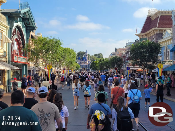 7:50am - Main Street USA