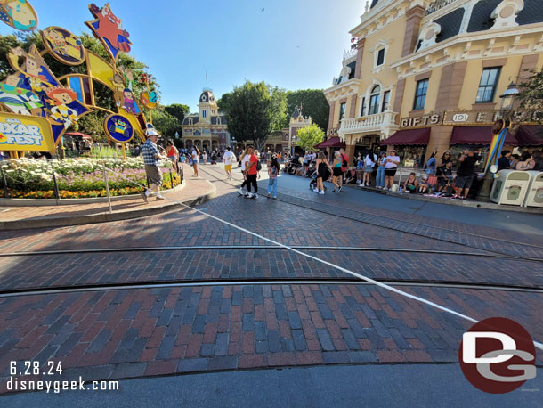 Found a spot in the shade to watch Magic Happens