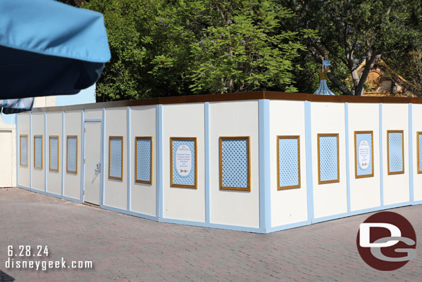 Some pavement work by the popcorn stand area in Fantasyland 