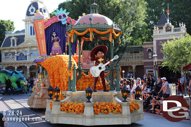 Miguel on the Coco float