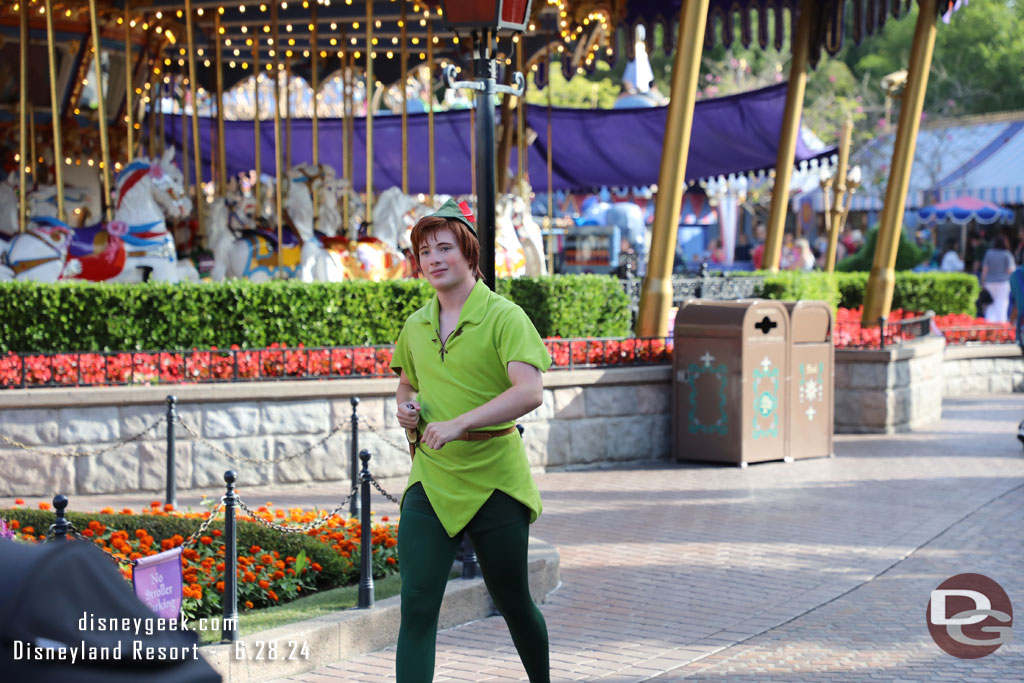 Peter Pan was out walking around, as was Captain Hook.