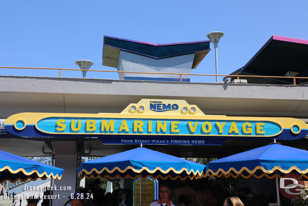 10:42am - Entering the queue for Finding Nemo, it turned out to be about a 20 minute wait.