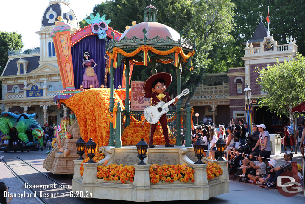 Miguel on the Coco float