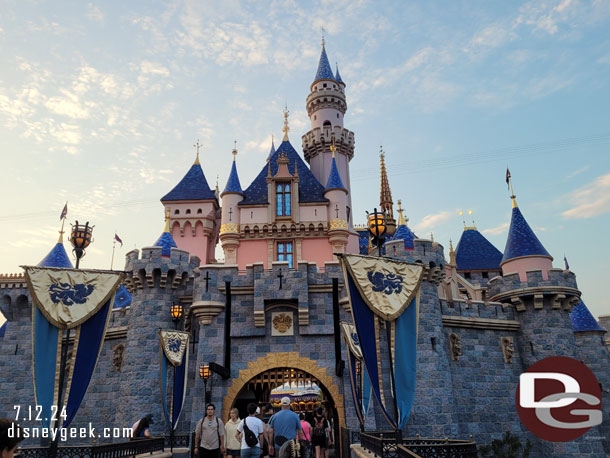 Sleeping Beauty Castle this evening