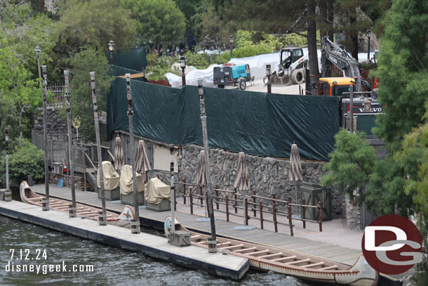 The canoes are currently closed due to the work too.