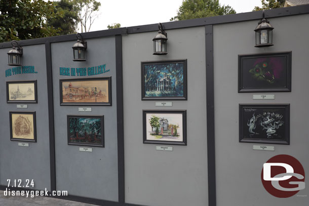 I do not think I have posted a full look at the concept art on the construction wall in the daylight.  So here it is, this has been up for months, so it is not new.