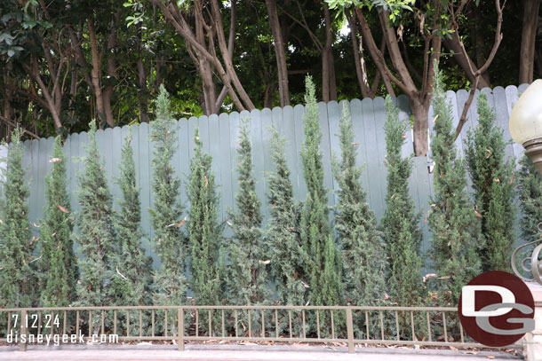 The fence/trees/something looked different/updated along this section of the walkway.