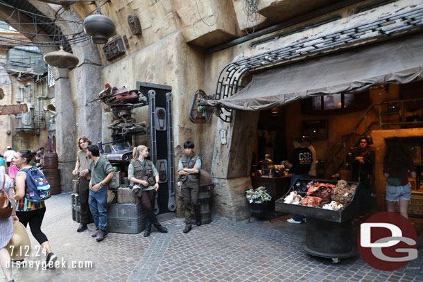 Plenty of cast members in the Marketplace too