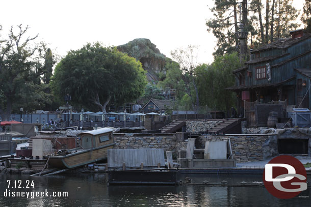 Preparations for Fantasmic in a little over 90 minutes