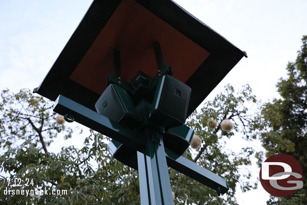 A number of new lamp posts have been installed along Downtown Disney.