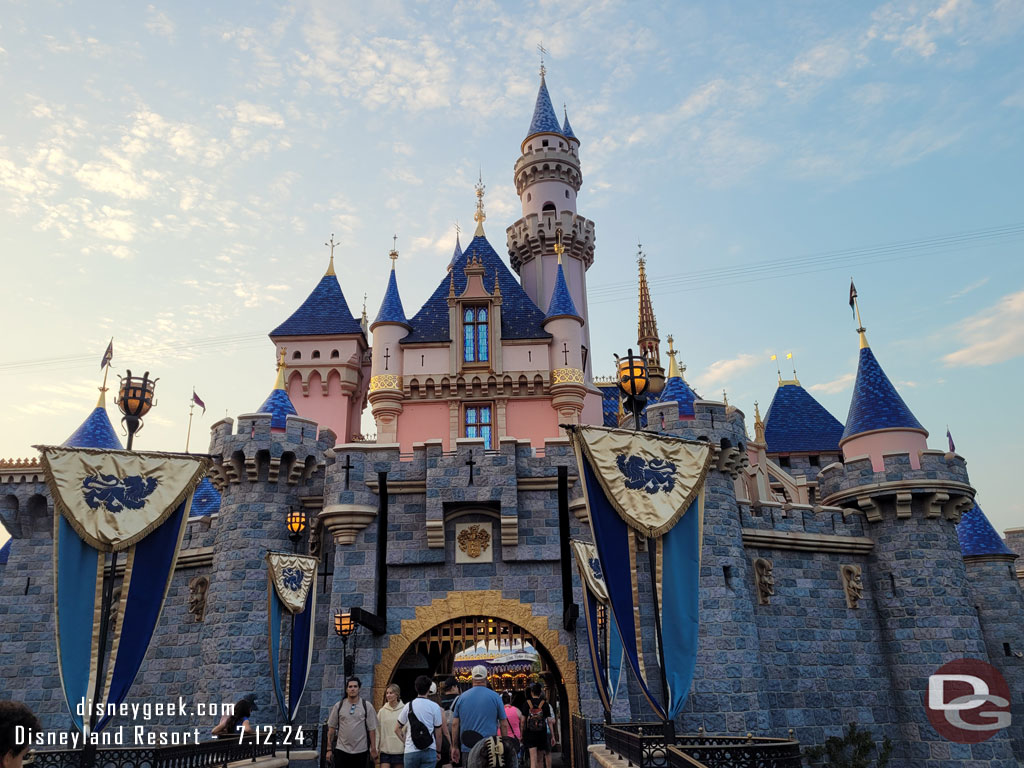 Sleeping Beauty Castle this evening