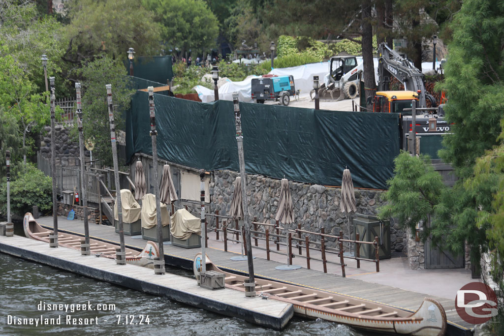 The canoes are currently closed due to the work too.