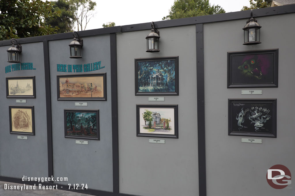 I do not think I have posted a full look at the concept art on the construction wall in the daylight.  So here it is, this has been up for months, so it is not new.