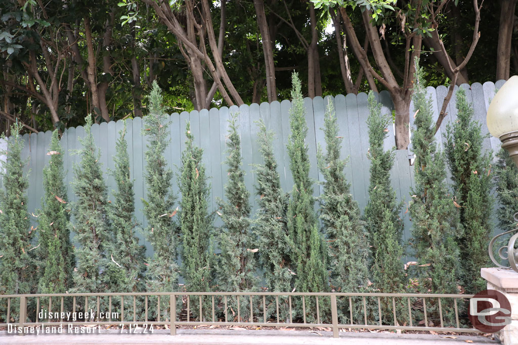 The fence/trees/something looked different/updated along this section of the walkway.