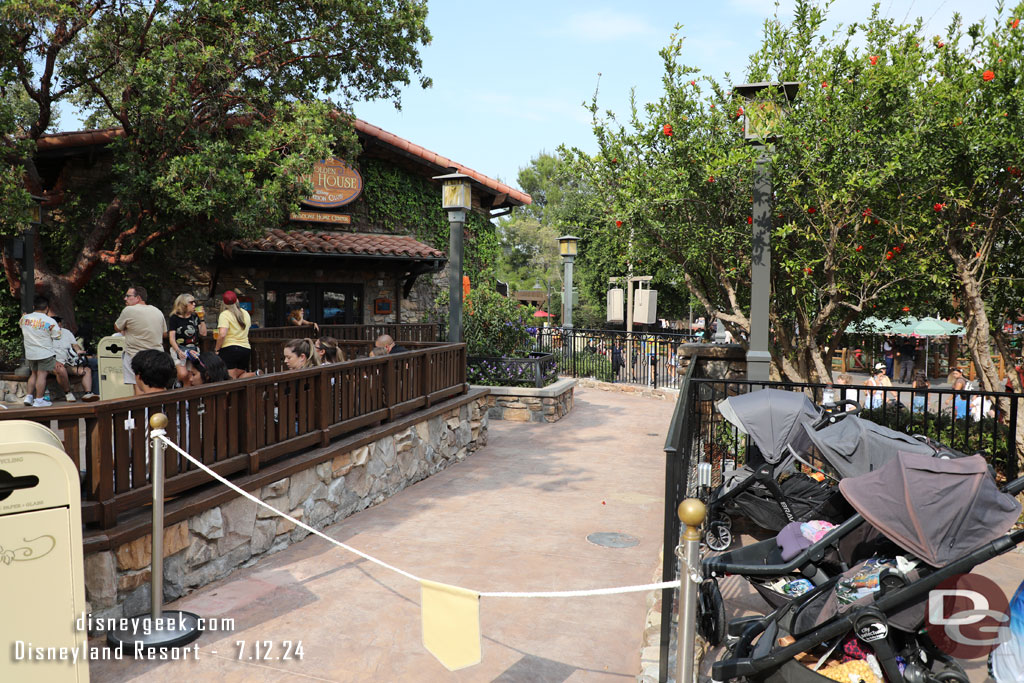 The Golden Vine House looks ready to open. The walls are gone and no signs of ongoing work.