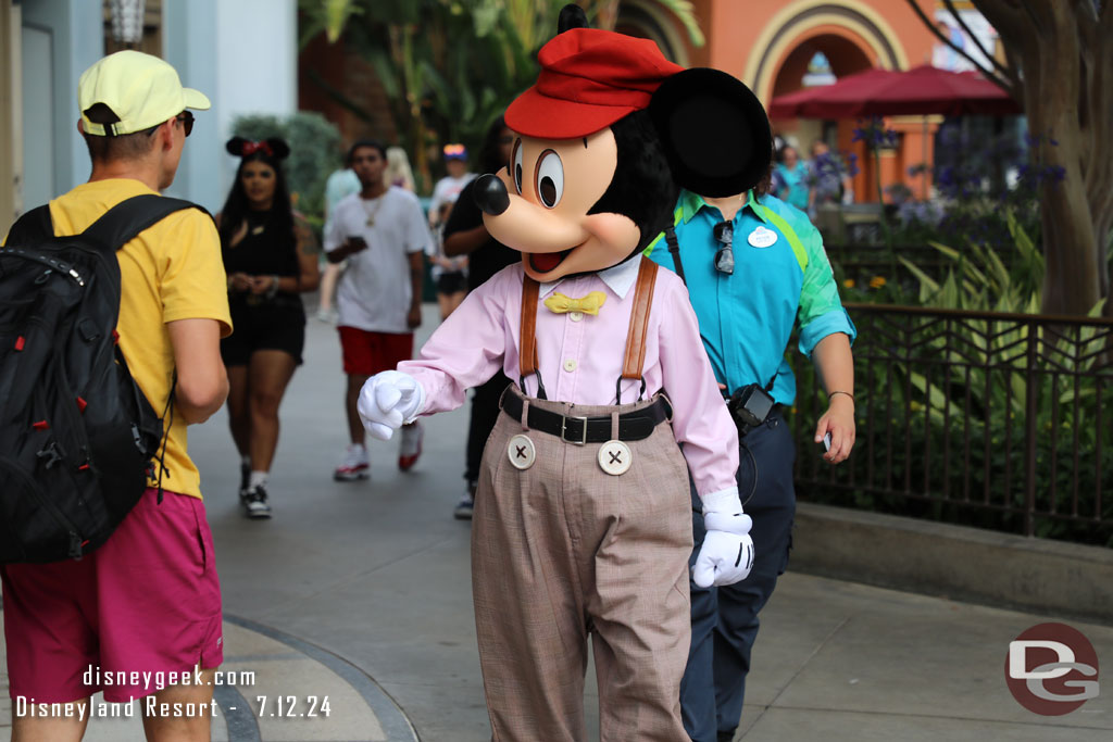 Mickey Mouse on Buena Vista Street