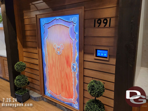 A virtual door. You select one of three destinations and see a short video from that resort.