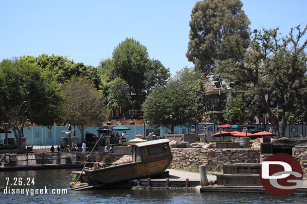 Looking towards the Haunted Mansion.  Haunted Mansion Holiday is set to return on Monday with a virtual queue.