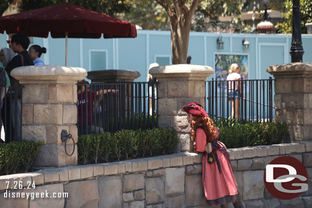 Redd was roaming around New Orleans Square. Here she is playing with some kids.