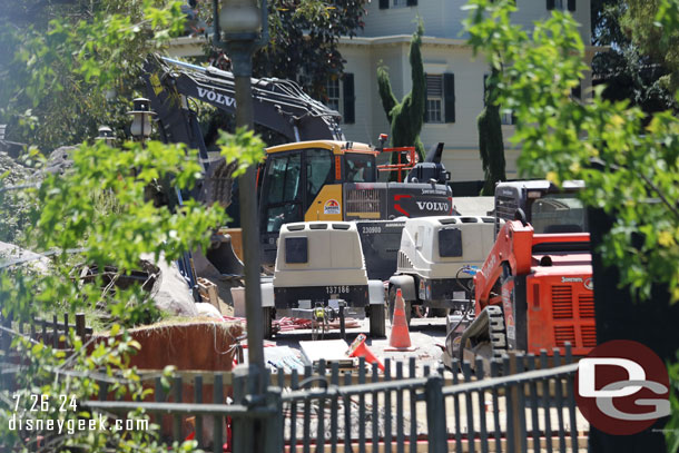 A large excavator can be seen, assuming it is in the area for the store project.