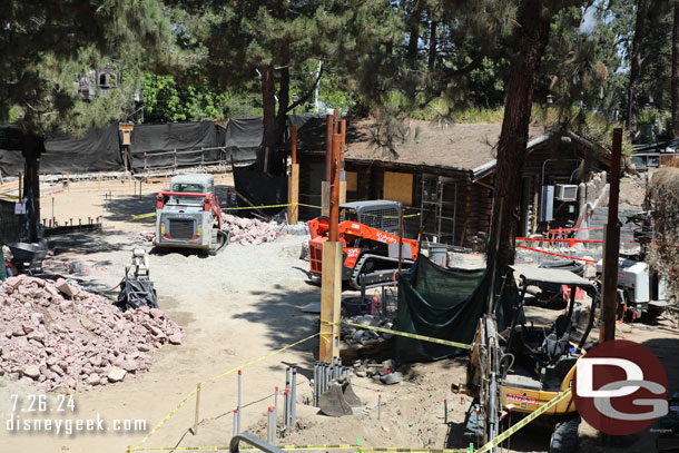 A look at Critter Country where there are still piles of rubble to be removed.