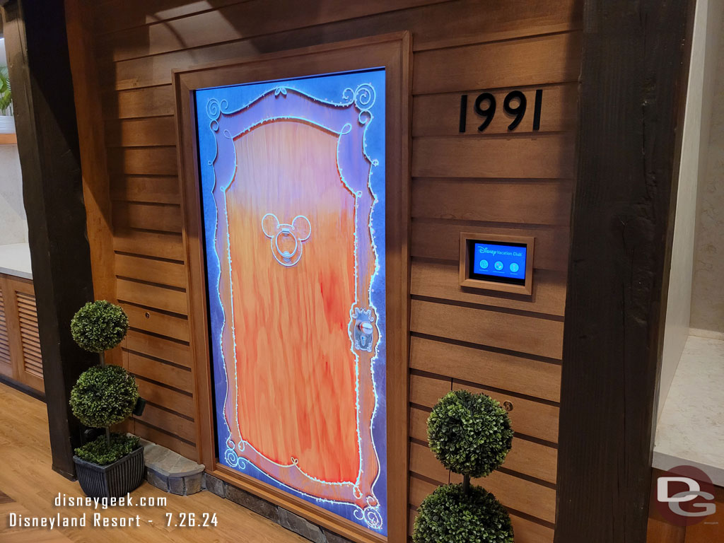 A virtual door. You select one of three destinations and see a short video from that resort.