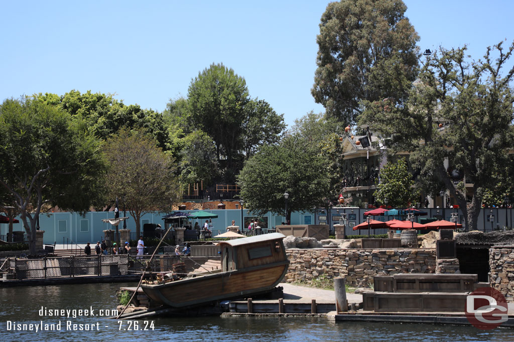 Looking towards the Haunted Mansion.  Haunted Mansion Holiday is set to return on Monday with a virtual queue.