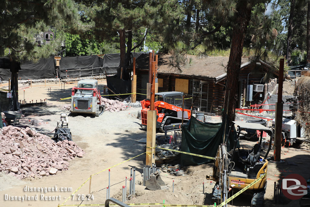 A look at Critter Country where there are still piles of rubble to be removed.