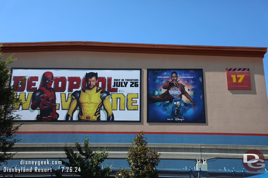 Stage 17 features a large billboard for Deadpool and Wolverine