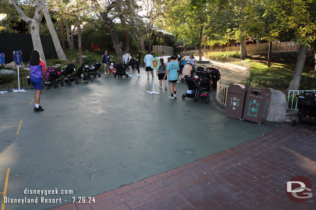 The old pavement. Assuming walls go up here as soon as Pixar Fest ends or maybe once the other side finishes.