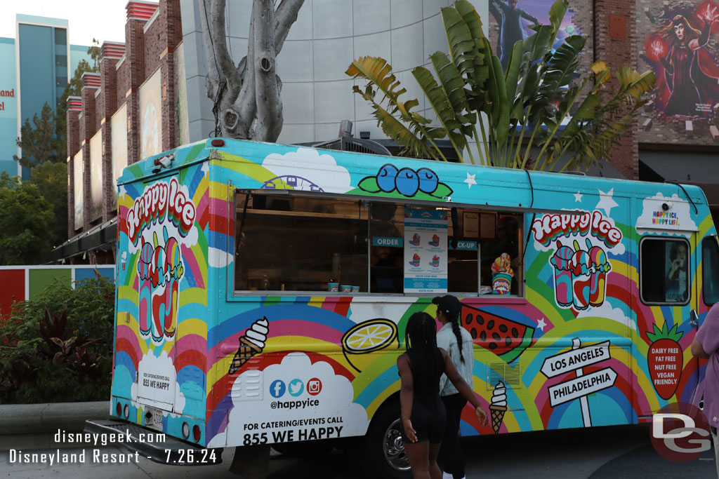 The shave ice truck was back this visit