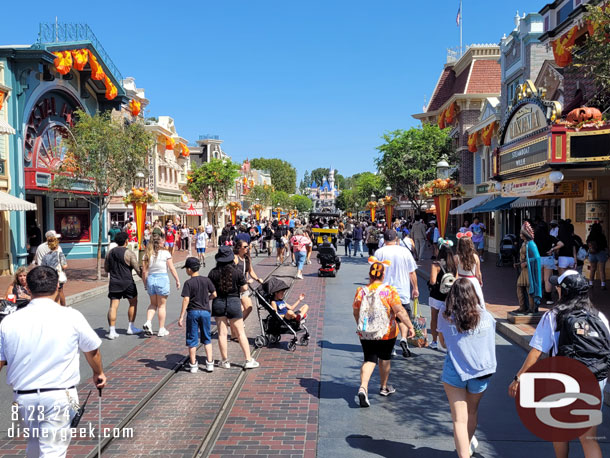 10:58am - Main Street USA