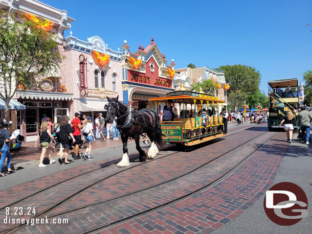 Main Street transportation was active this morning.