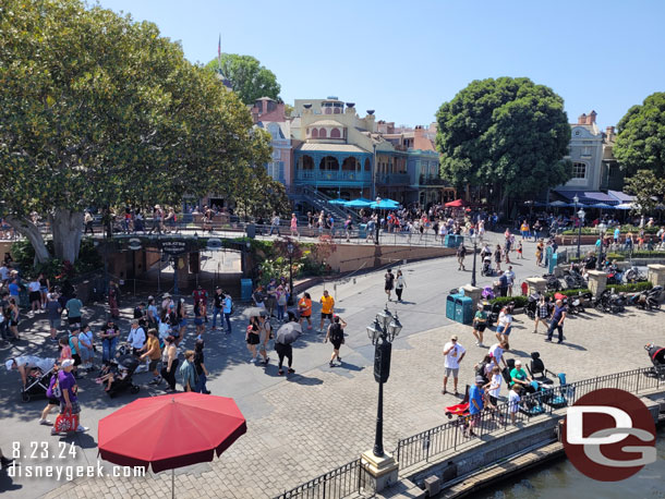 New Orleans Square was a little more mellow than usual since Pirates was down at the moment.