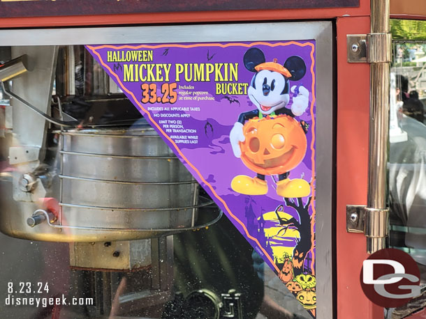 Another look at the Mickey Pumpkin Bucket which is $33.25