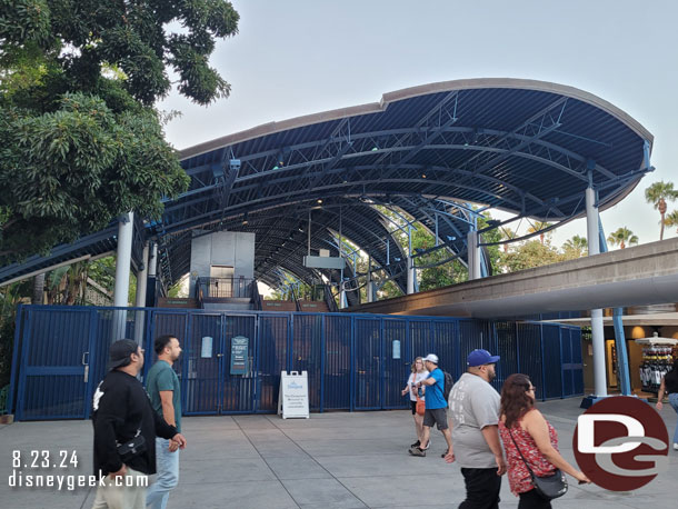 The Monorail is closed for renovation, no signs of work at the Downtown Disney station