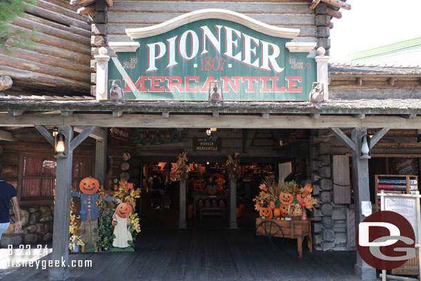 Halloween Decorations in  Frontierland