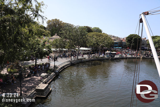 Looking toward New Orleans Square we prepare to cast off