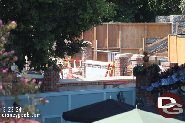 Walls are up and bricks are being added to them.