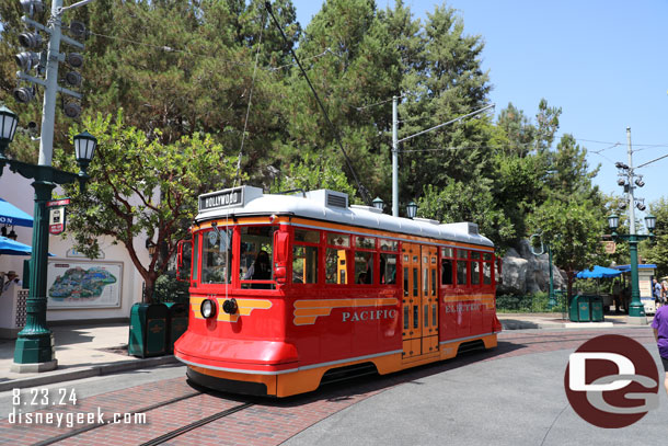 A Red Car in Carthay Circle