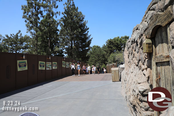 The walkway to Galaxy's Edge through Critter Country reopened last week.